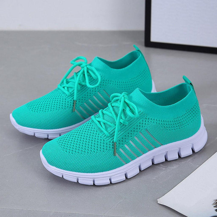 Kira | Damen Strick Sneaker Leichte Laufschuhe Freizeitschuhe