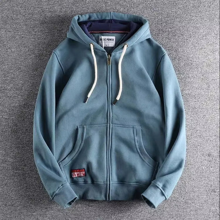 Max | Herren Zip-Hoodie Fleece Kapuzenpullover Casual
