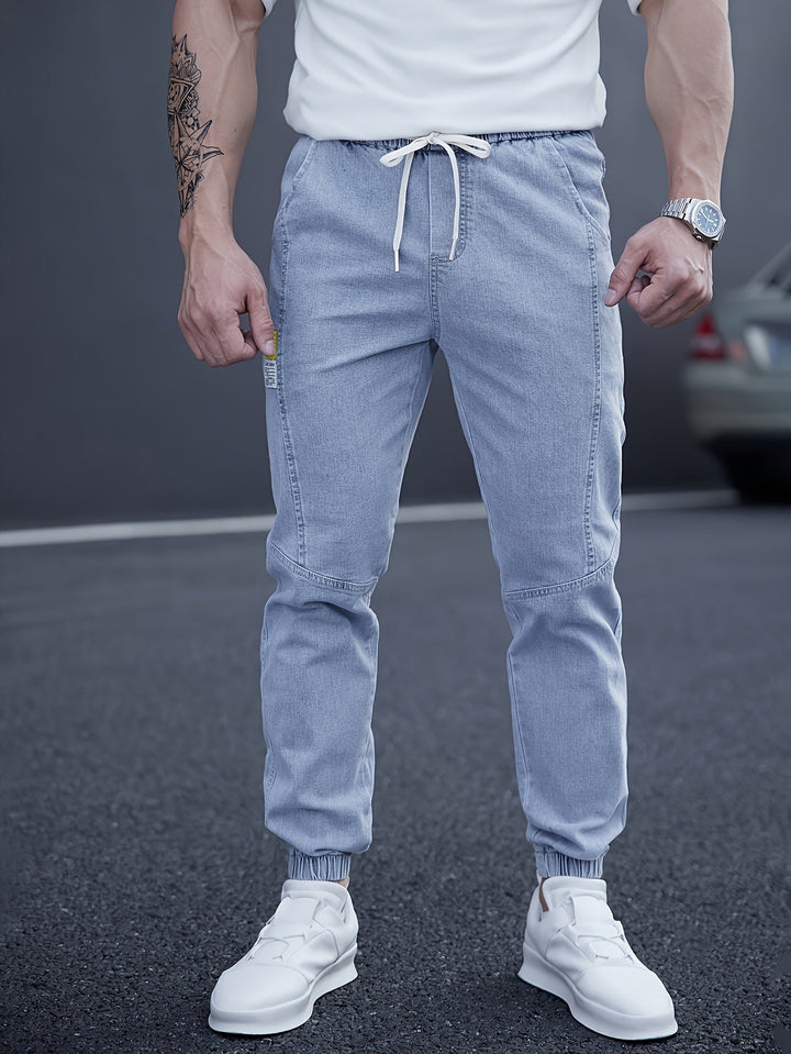 Albert | Herren Denim Jogger Jeans Elastischer Bund Slim Fit