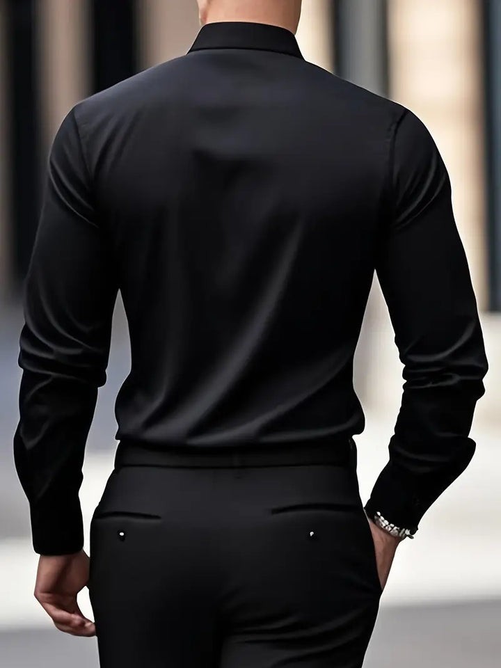 Marc | Herren Businesshemd Slim Fit Langarm Knopfleiste