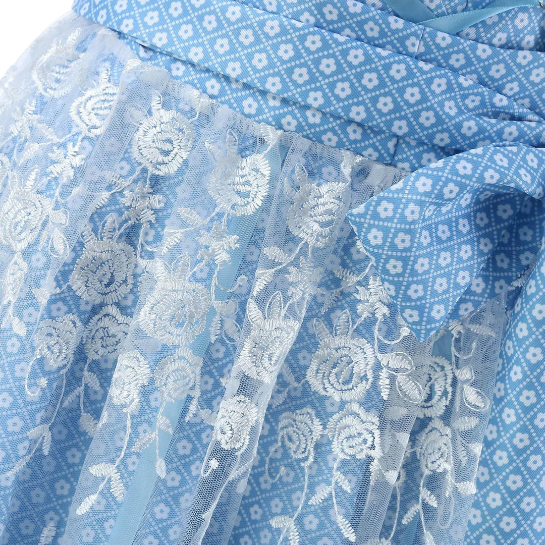 Sophie | Damen Dirndl mit Bluse und bestickter Schürze