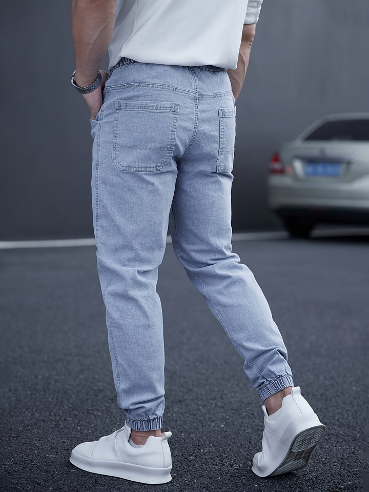Albert | Herren Denim Jogger Jeans Elastischer Bund Slim Fit