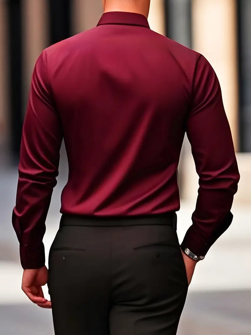 Marc | Herren Businesshemd Slim Fit Langarm Knopfleiste