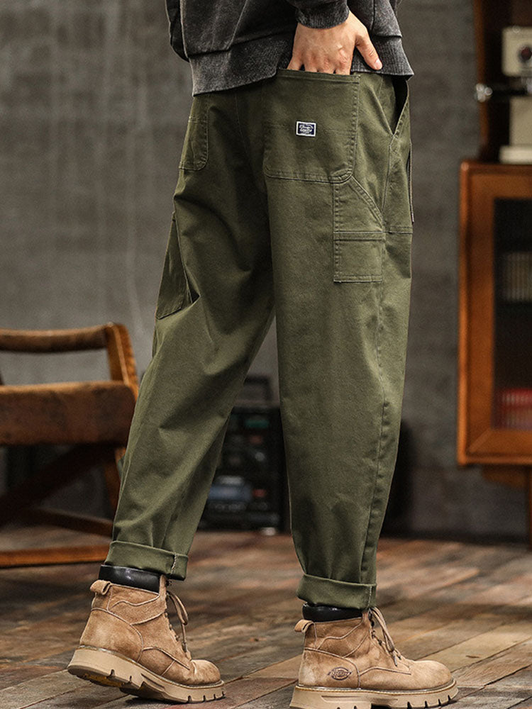 Kolt | Herren Cargohose Loose Fit Workwear Hose mit Aufschlag