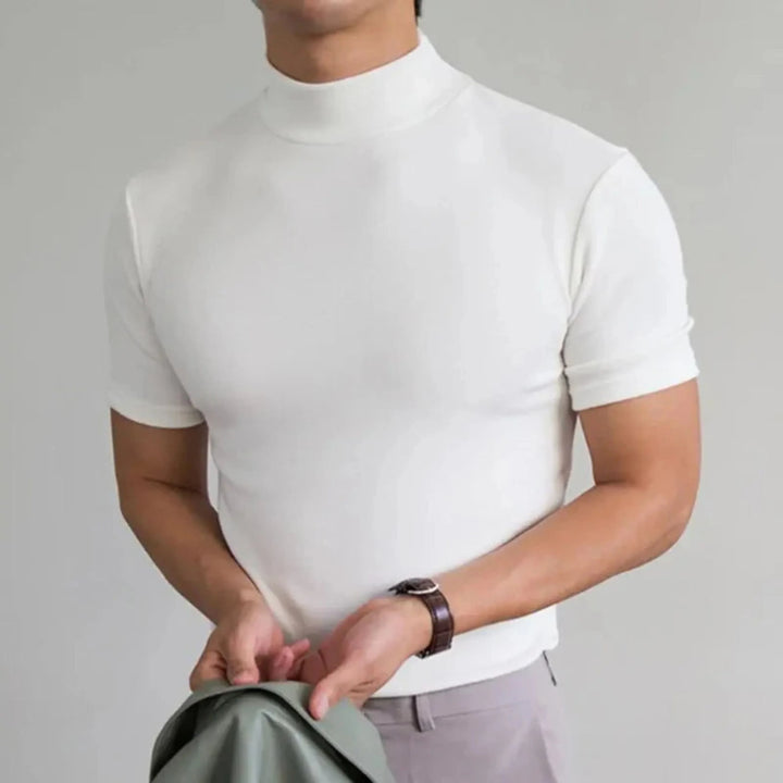 Knox | Herren Rollkragen T-Shirt Kurzarm Slim Fit