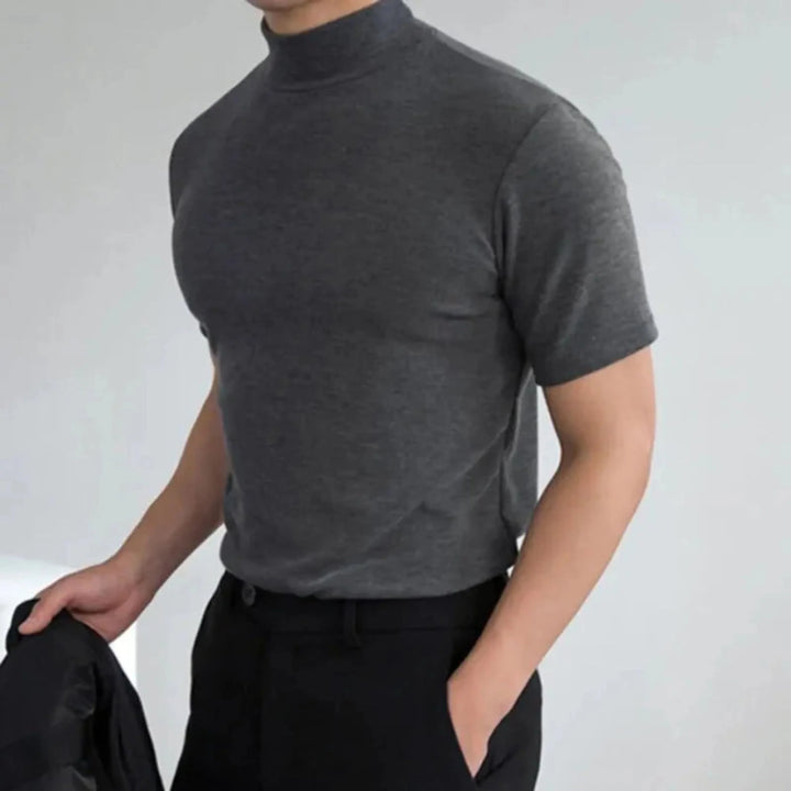Knox | Herren Rollkragen T-Shirt Kurzarm Slim Fit