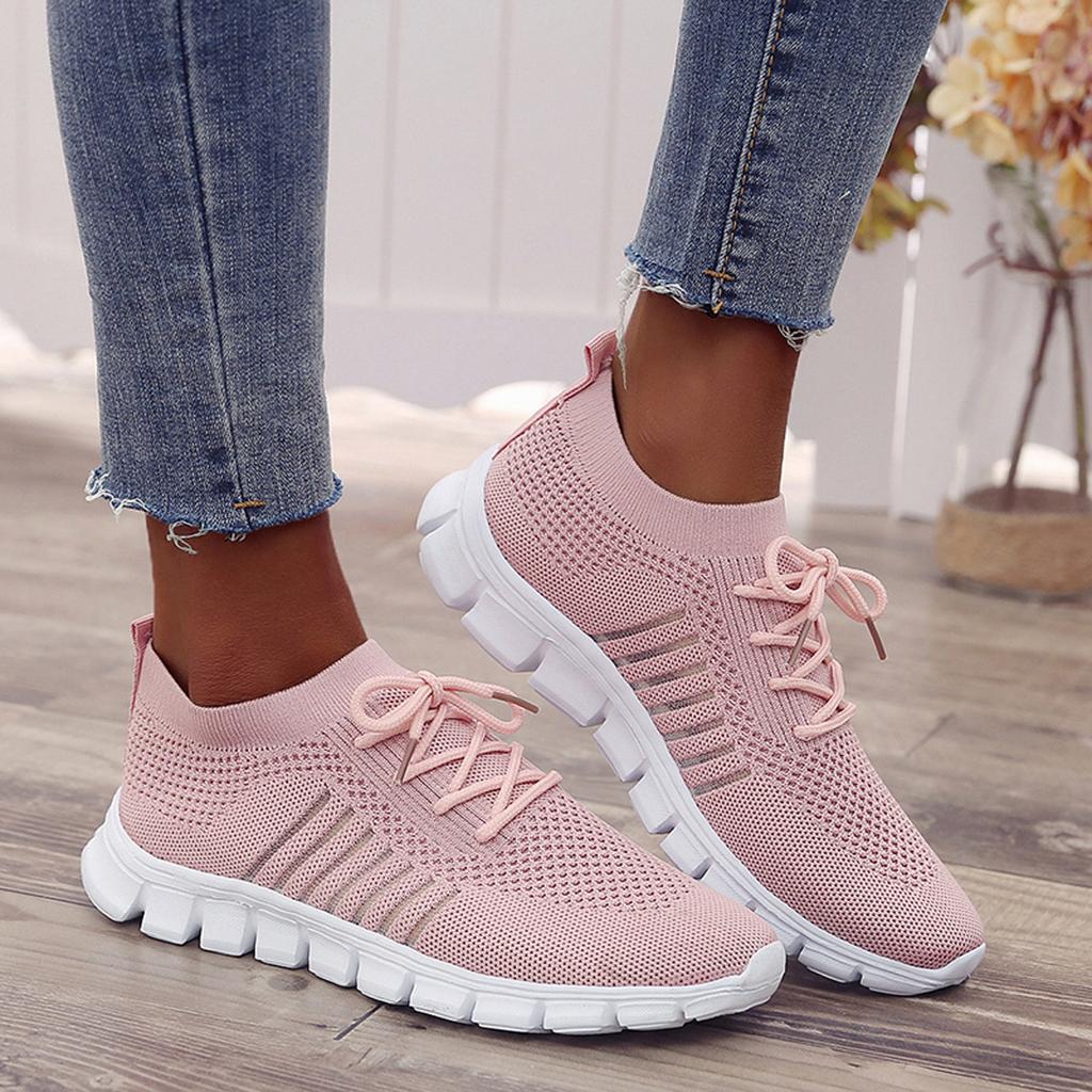 Kira | Damen Strick Sneaker Leichte Laufschuhe Freizeitschuhe