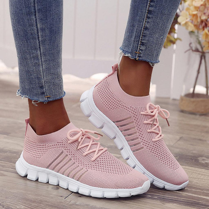 Kira | Damen Strick Sneaker Leichte Laufschuhe Freizeitschuhe
