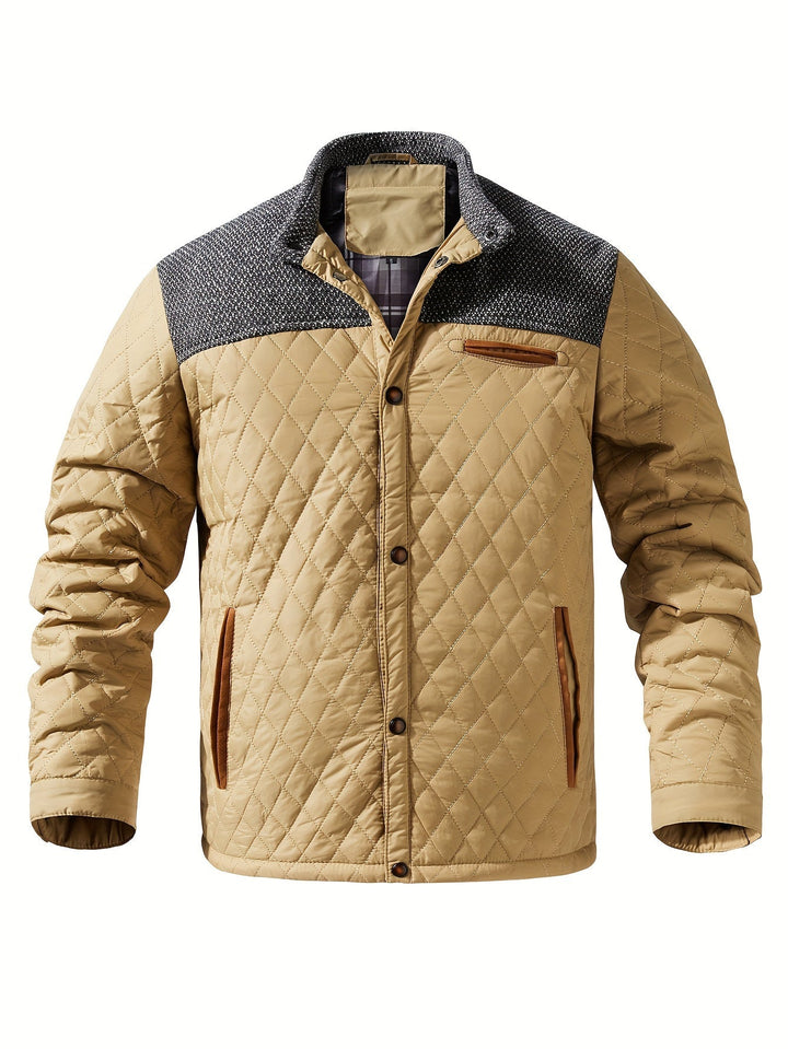 Wendelin | Herren Steppjacke mit Stehkragen - Olive Green - Image 15