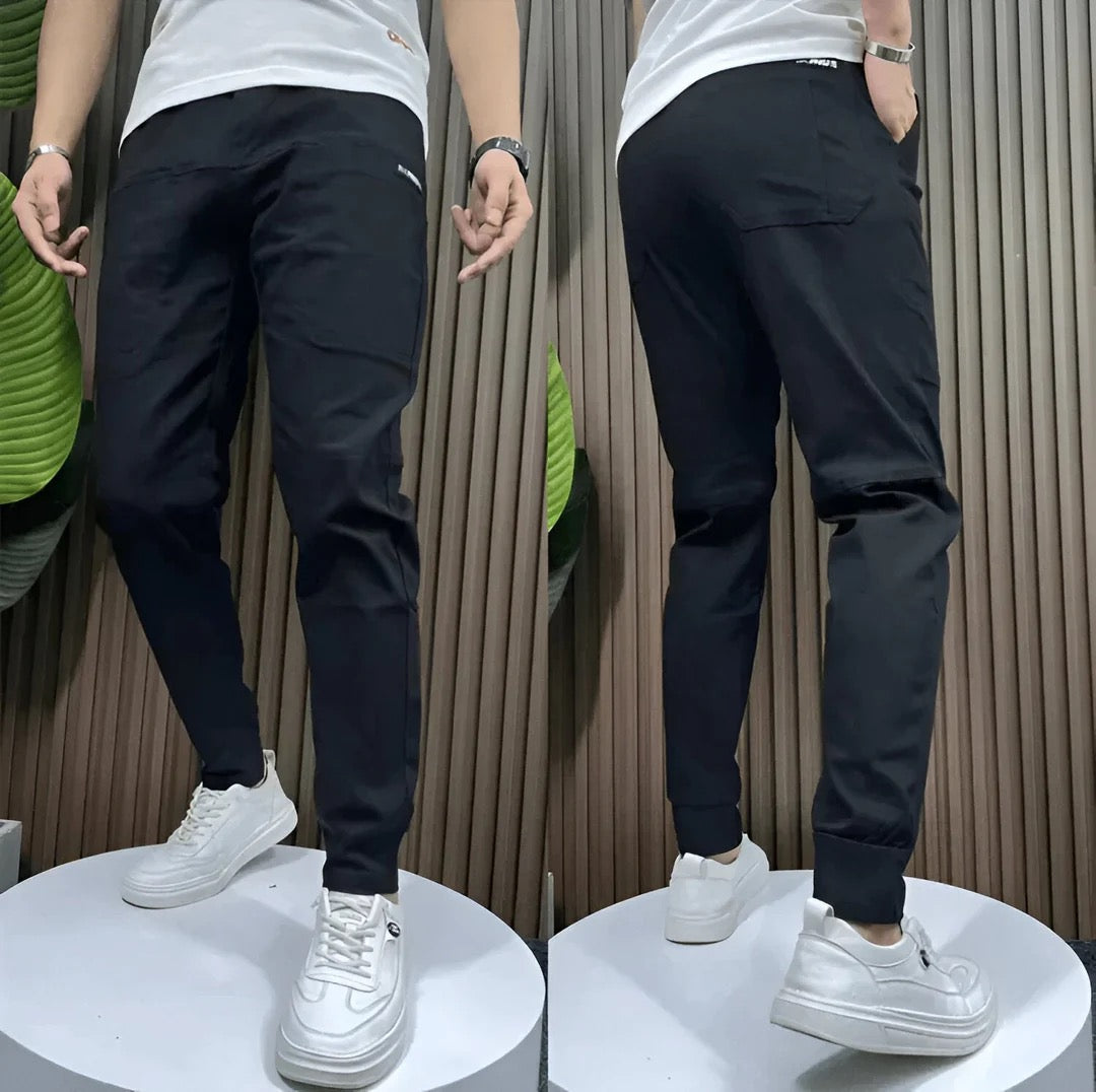 Bram | Herren Stretch Cargo Jogger Slim Fit Rippbündchen