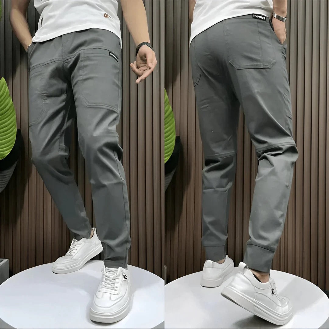 Bram | Herren Stretch Cargo Jogger Slim Fit Rippbündchen