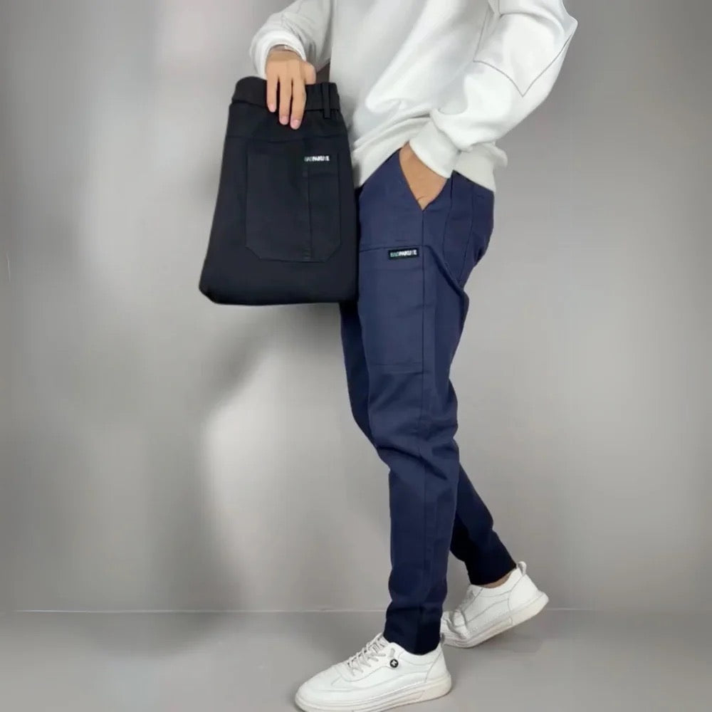 Bram | Herren Stretch Cargo Jogger Slim Fit Rippbündchen