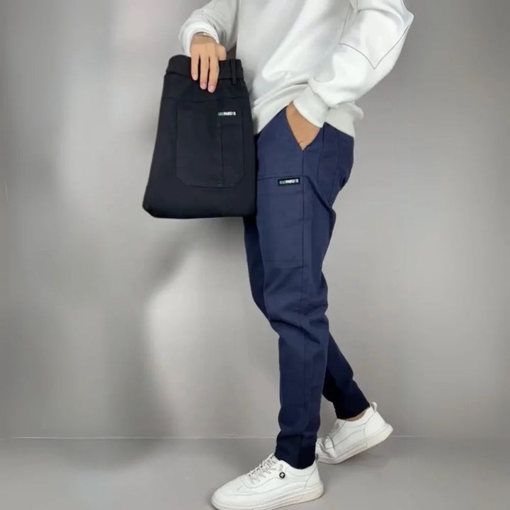 Bram | Herren Stretch Cargo Jogger Slim Fit Rippbündchen