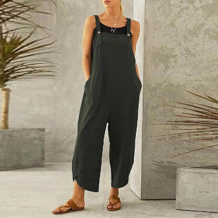 Maya | Damen Latzhose Weites Bein Overall Boho Sommer Träger