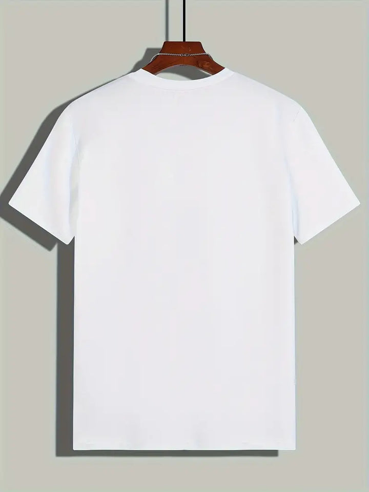 Lax | Herren Basic T-Shirt Rundhals Slim Fit Kurzarm