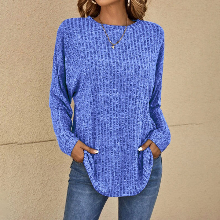 Lisa | Damen-Pullover mit Rundhalsausschnitt und Struktur