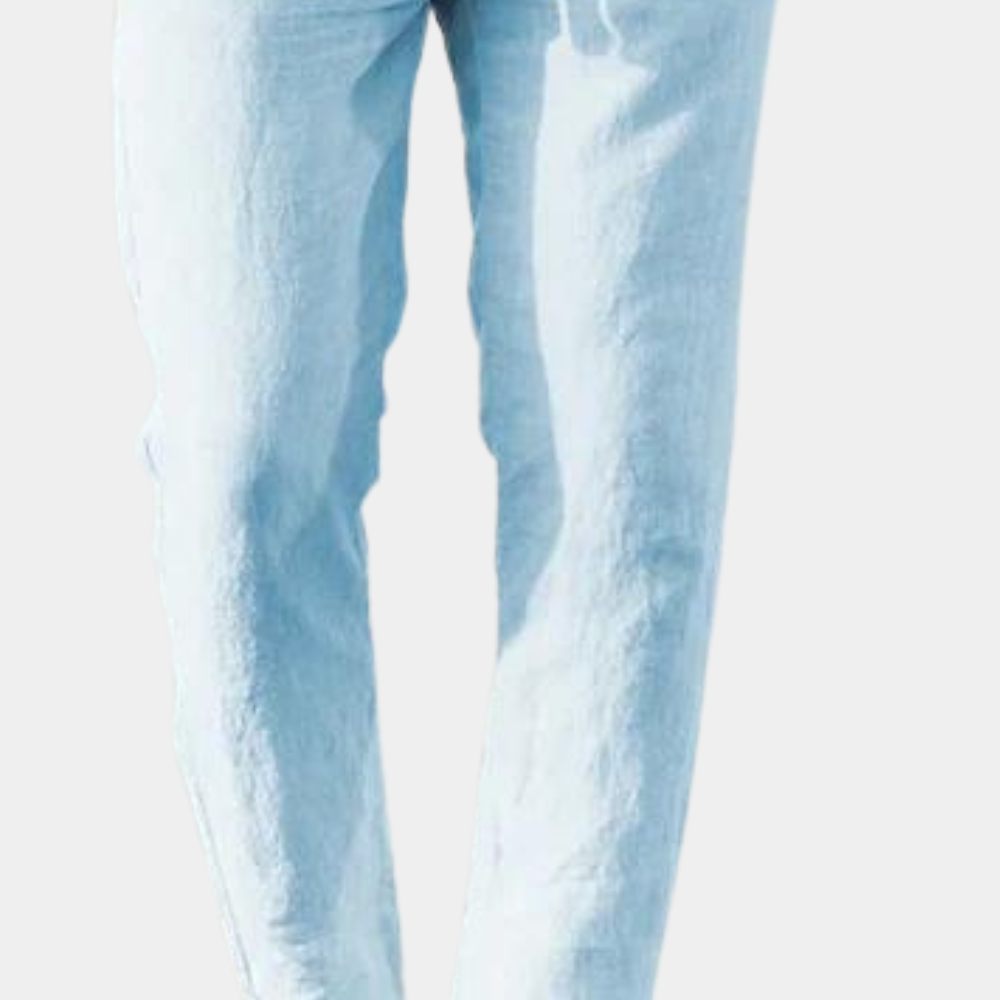 Sander | Slim Fit Hose für Herren mit Kordelzug, leicht