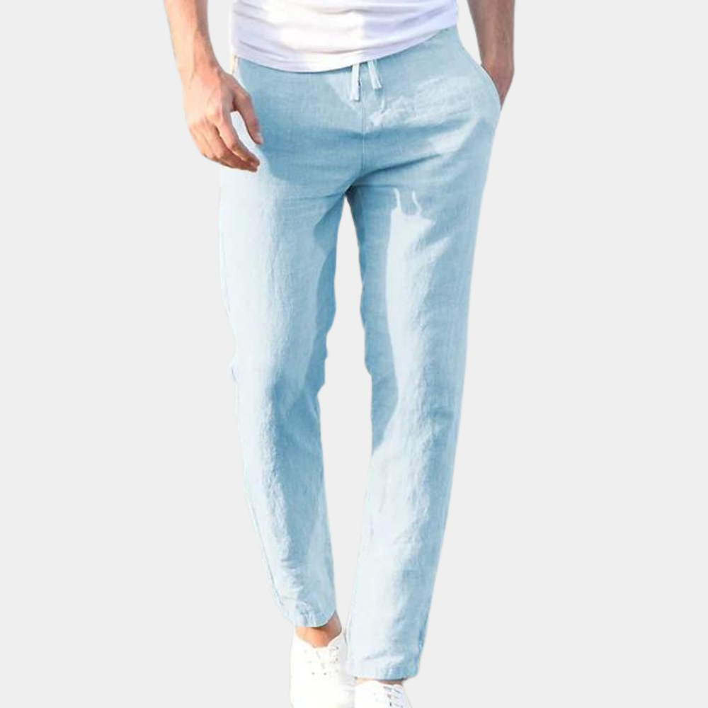 Sander | Slim Fit Hose für Herren mit Kordelzug, leicht