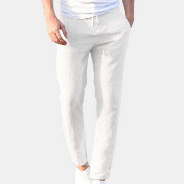 Sander | Slim Fit Hose für Herren mit Kordelzug, leicht