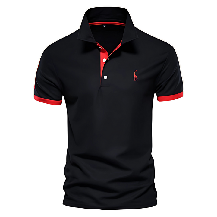 Josh | Herren Poloshirt Kurzarm Kontrast Stickerei