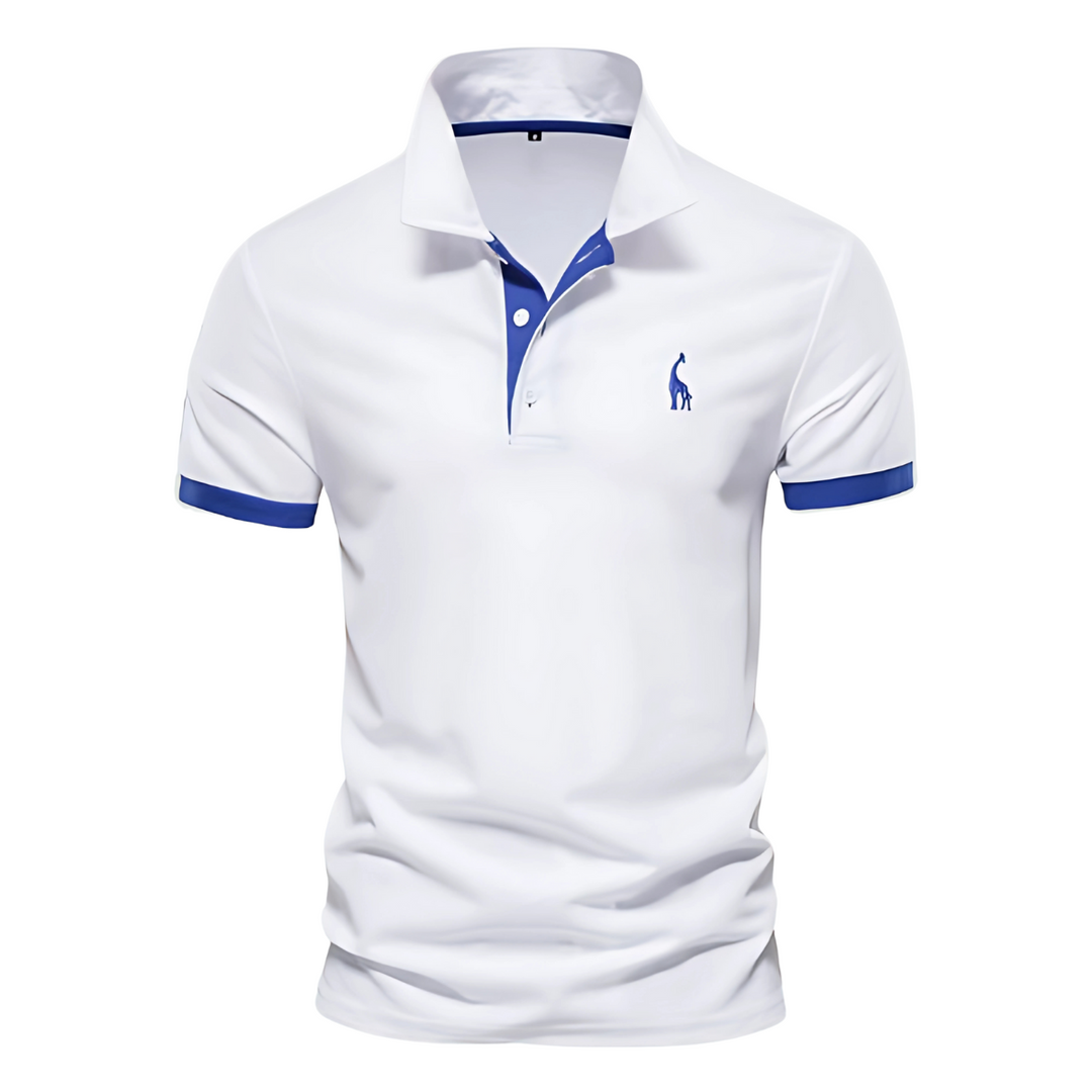 Josh | Herren Poloshirt Kurzarm Kontrast Stickerei
