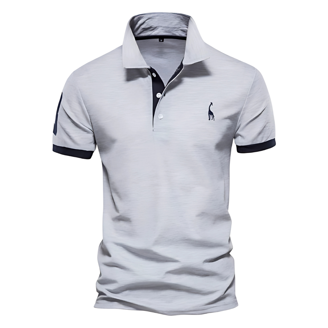 Josh | Herren Poloshirt Kurzarm Kontrast Stickerei