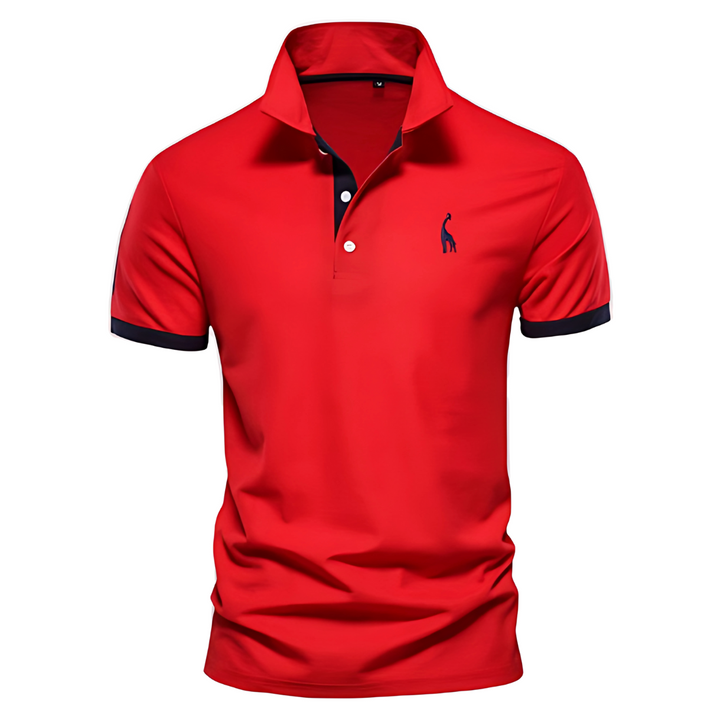 Josh | Herren Poloshirt Kurzarm Kontrast Stickerei