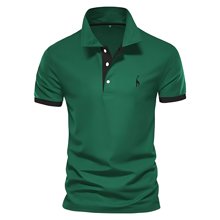 Josh | Herren Poloshirt Kurzarm Kontrast Stickerei