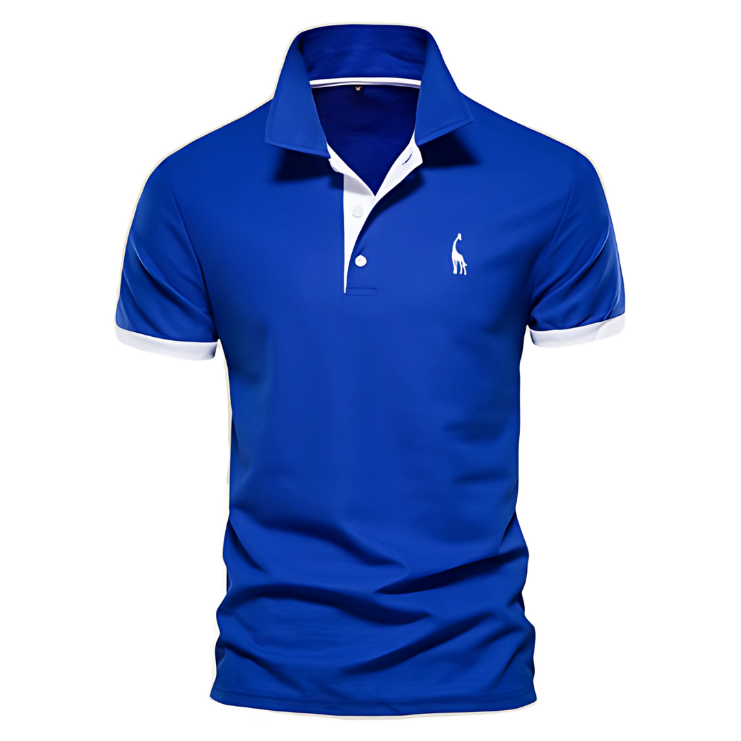 Josh | Herren Poloshirt Kurzarm Kontrast Stickerei