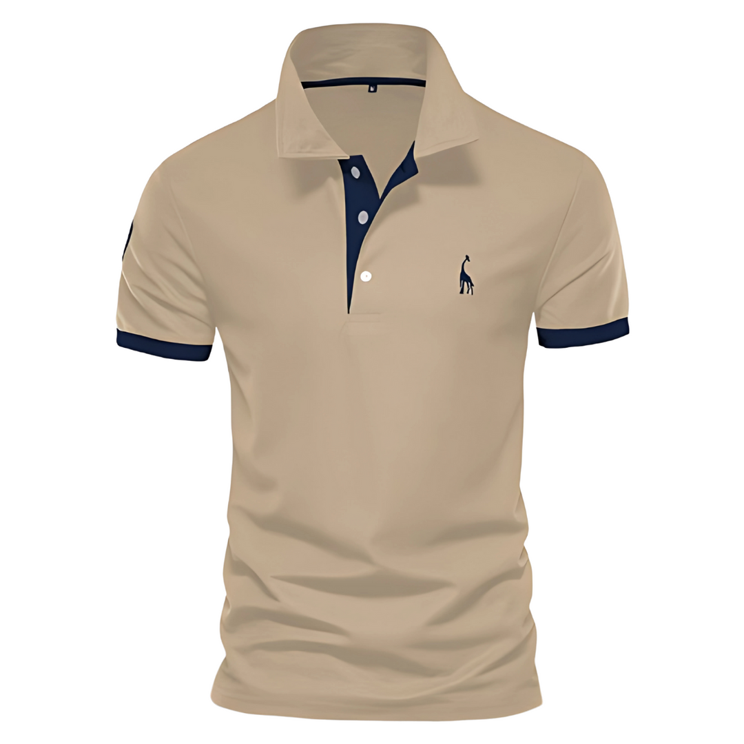 Josh | Herren Poloshirt Kurzarm Kontrast Stickerei