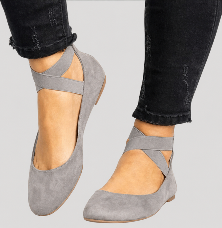 Saskia | Damen Riemchen Ballerinas