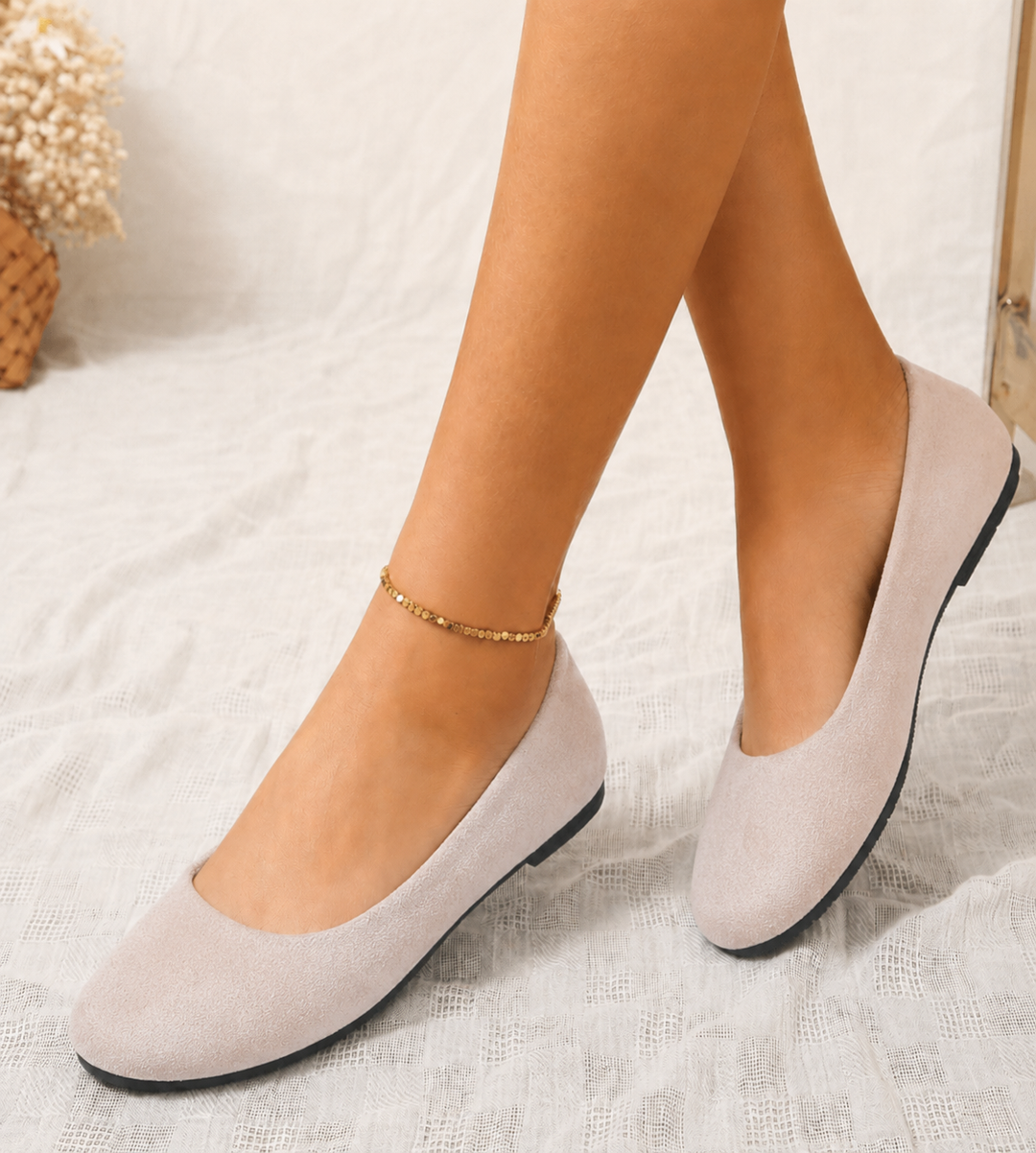 Liselotte | Damen Ballerinas Slip-On Runde Kappe