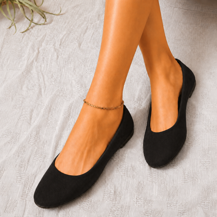Liselotte | Damen Ballerinas Slip-On Runde Kappe