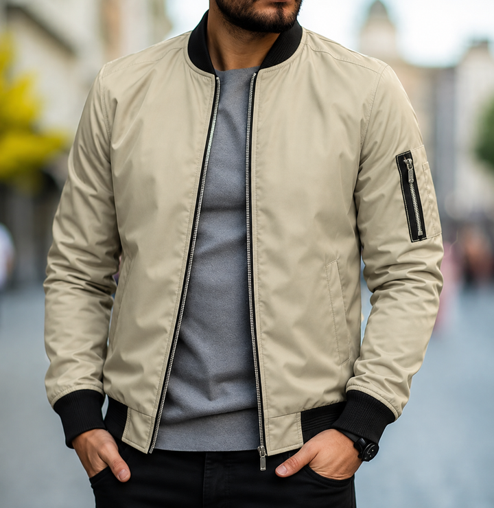 Gunnar | Herren Langarm Bomberjacke
