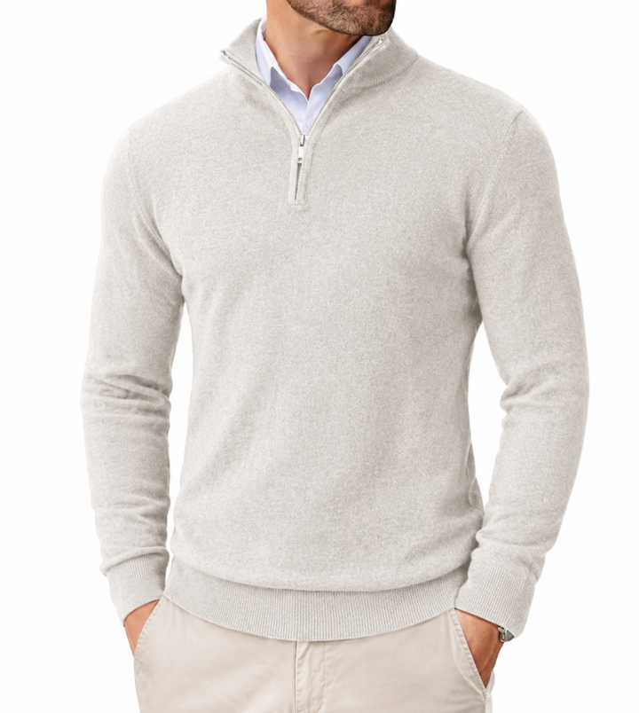 Eriko | Herren Troyer Pullover Half-Zip Langarm