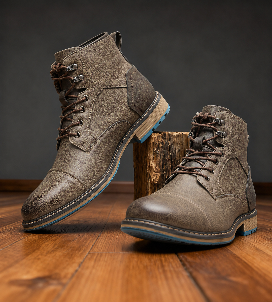 Aldric | Herren Schnürboots Stiefeletten mit Kappe