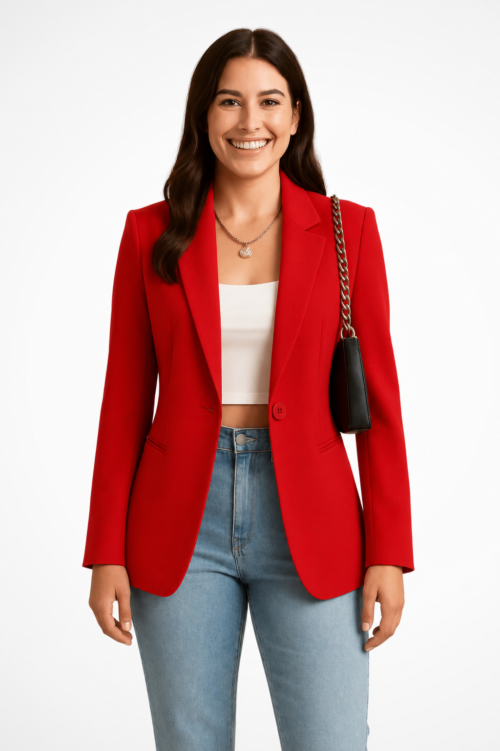 Maximiliane | Damen Business Blazer Tailliert Einknopf