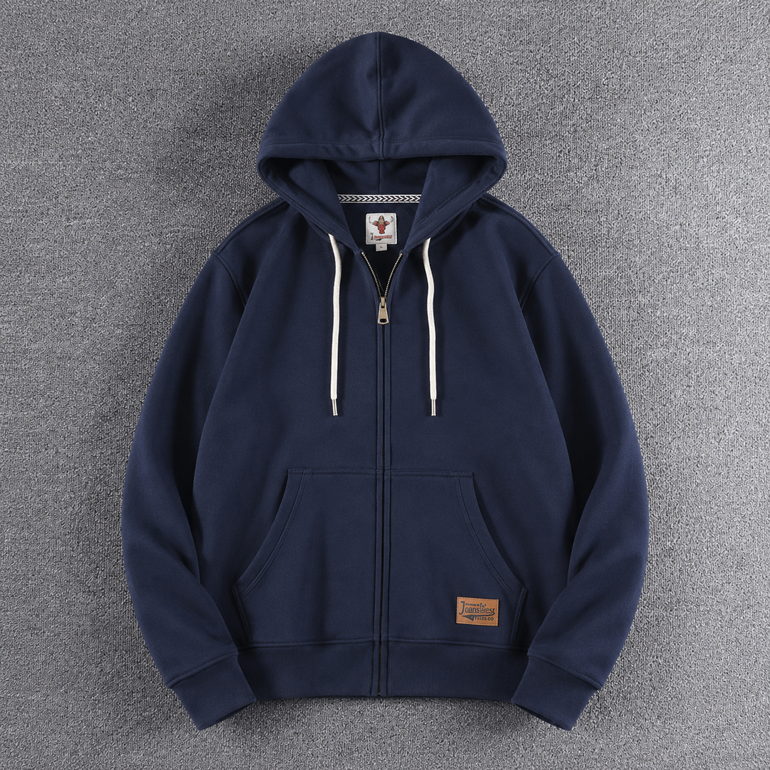 Max | Herren Zip-Hoodie Fleece Kapuzenpullover Casual