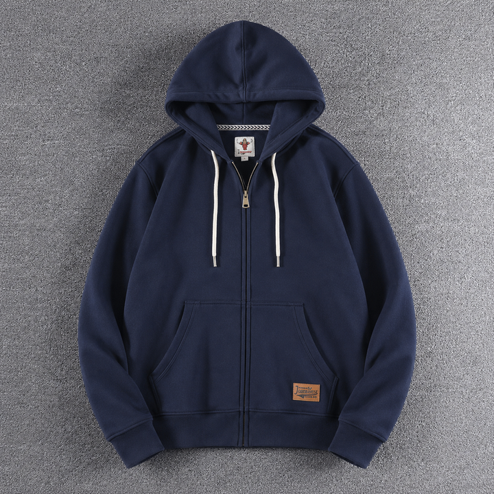 Max | Herren Zip-Hoodie Fleece Kapuzenpullover Casual