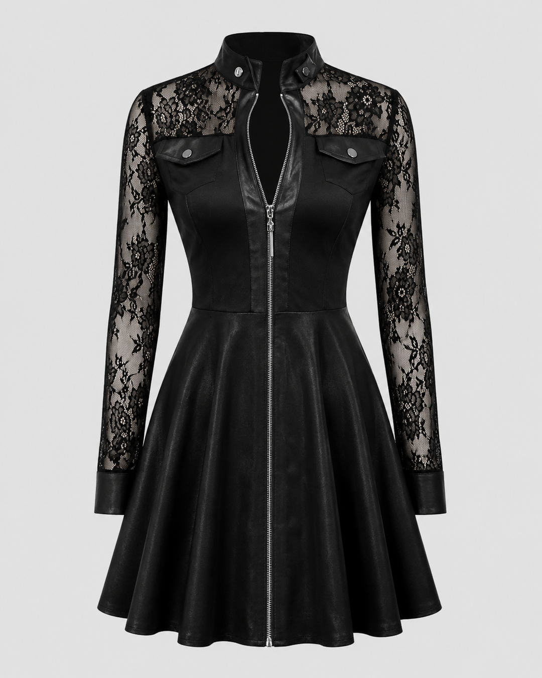 Ottilie | Damen Langarm Spitzenkleid