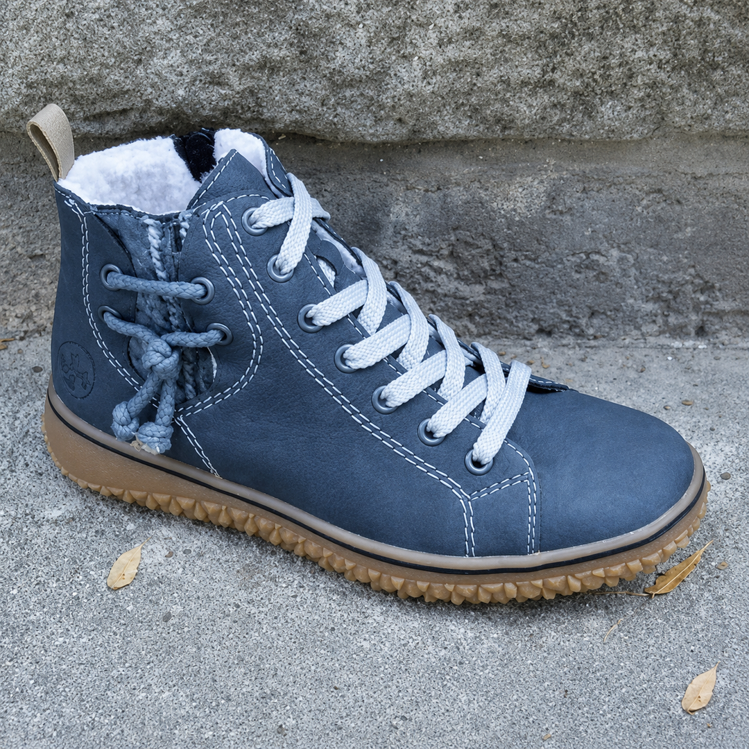 Miga | Damen Schnür Stiefeletten Wildleder Gefüttert Herbst