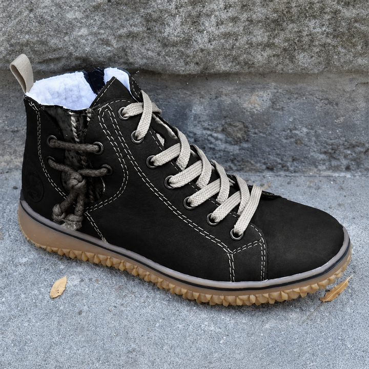 Miga | Damen Schnür Stiefeletten Wildleder Gefüttert Herbst