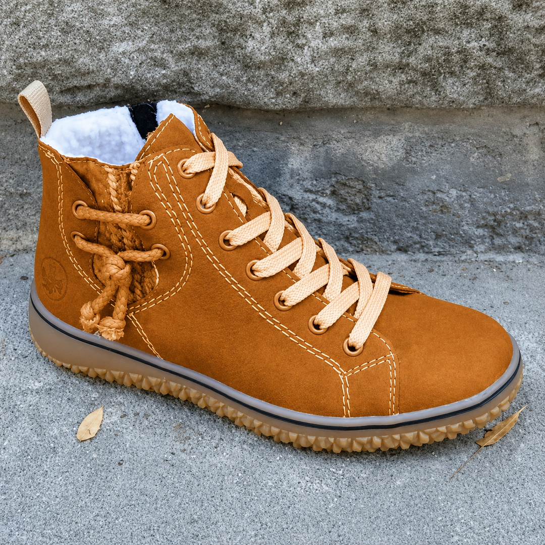 Miga | Damen Schnür Stiefeletten Wildleder Gefüttert Herbst
