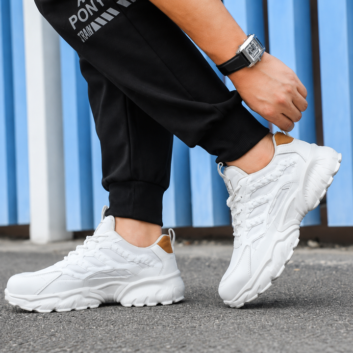 Jerox | Herren Chunky Sneaker Mesh Schnürer Plateau Sohle