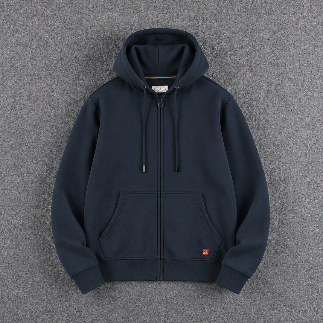 Max | Herren Zip-Hoodie Fleece Kapuzenpullover Casual