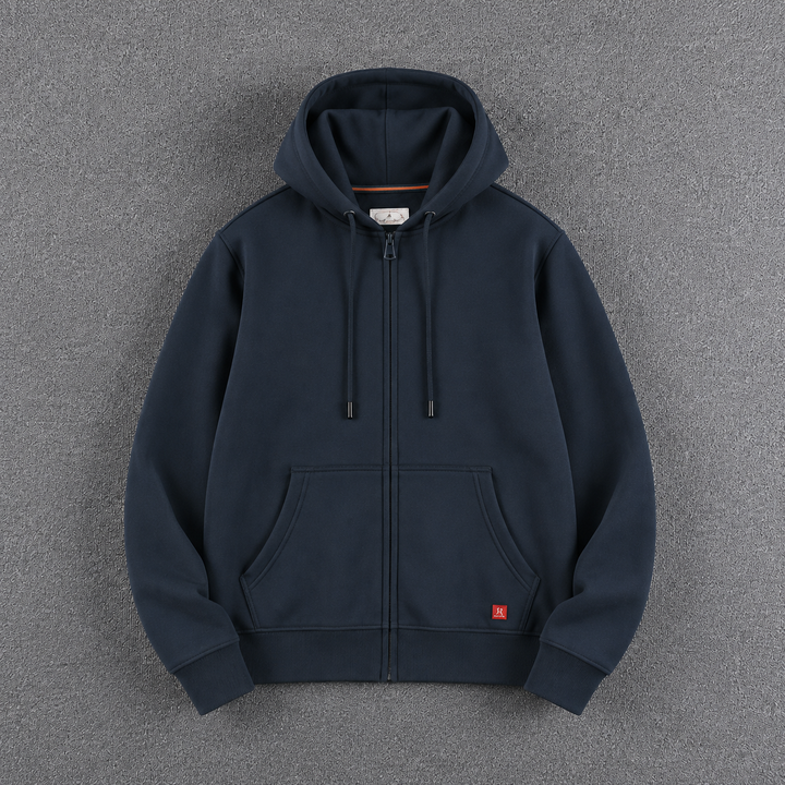Max | Herren Zip-Hoodie Fleece Kapuzenpullover Casual