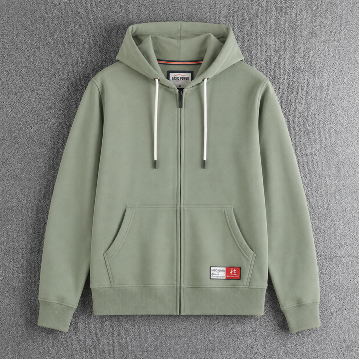 Max | Herren Zip-Hoodie Fleece Kapuzenpullover Casual