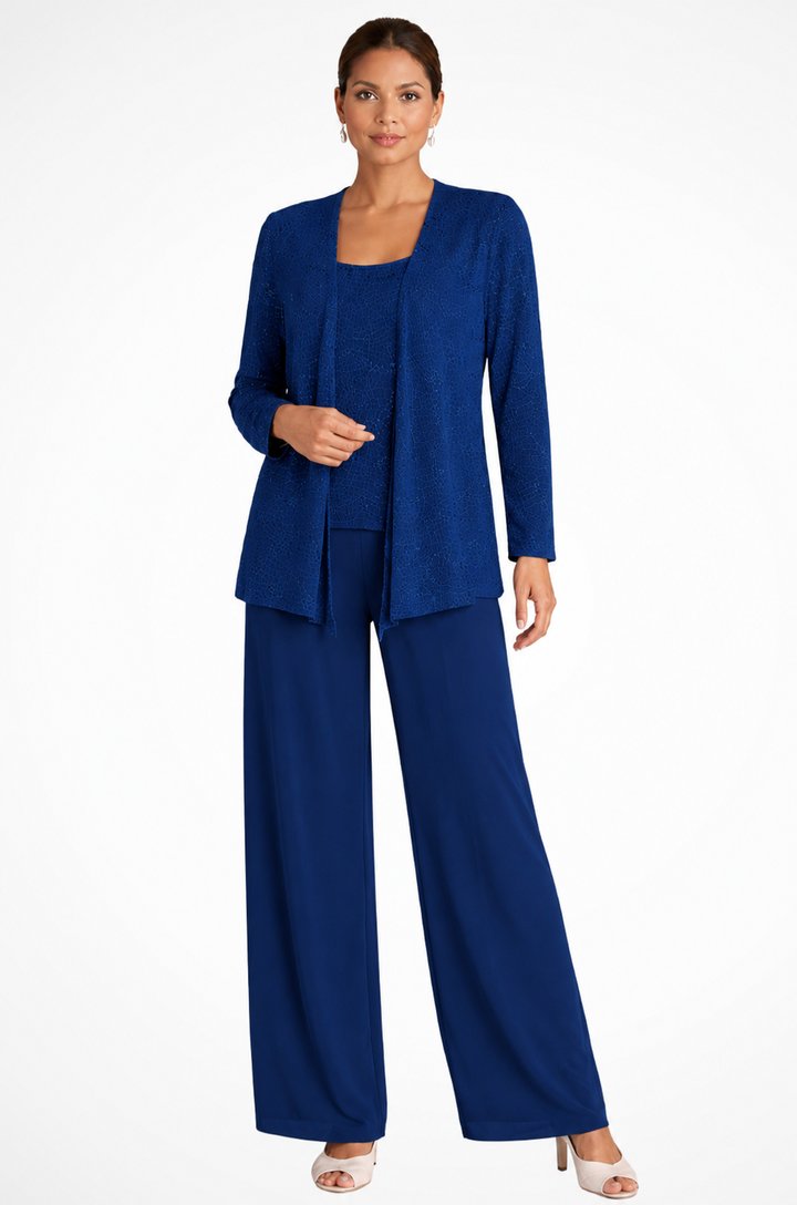 Cassiopeia | Damen Pailletten Anzug Set