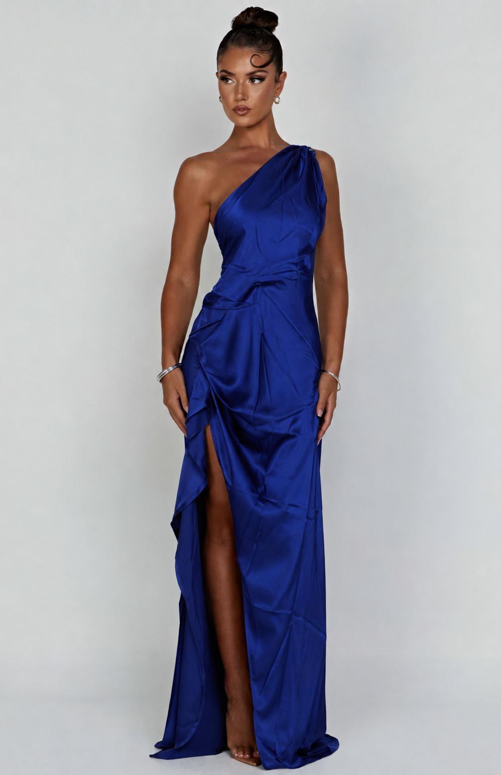 Violetta | Damen One Shoulder Maxikleid