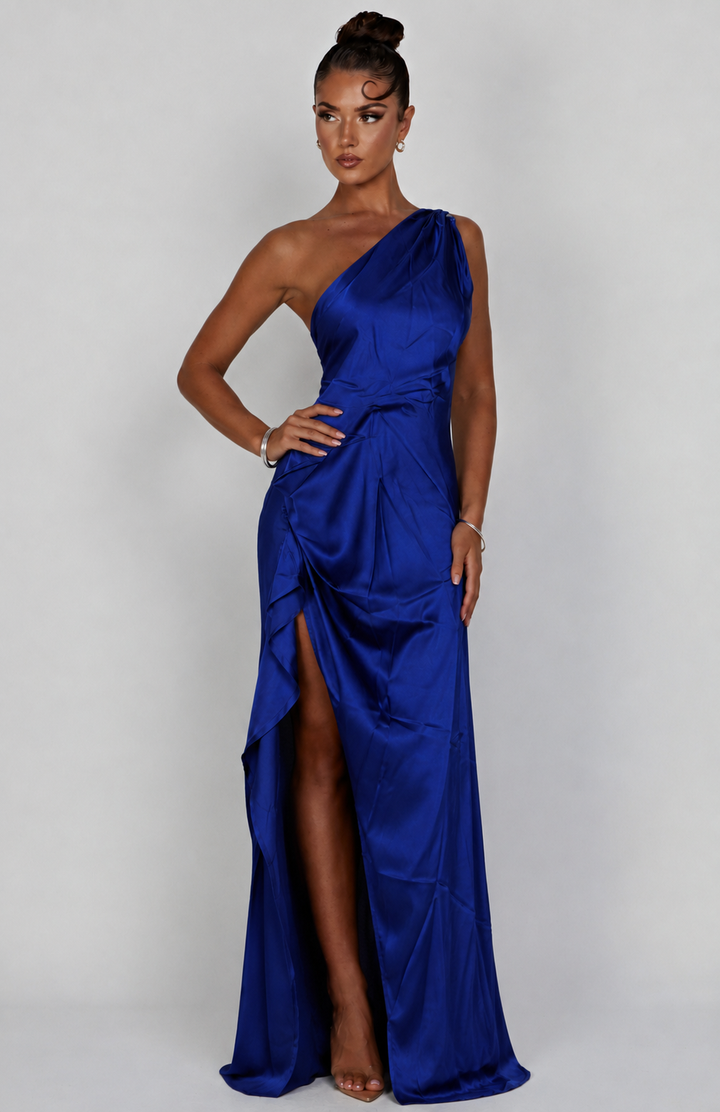 Violetta | Damen One Shoulder Maxikleid
